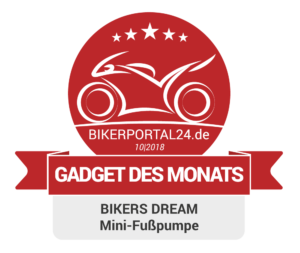 GDM Oktober 2018 Award Bikersdream Mini-Fußpumpe